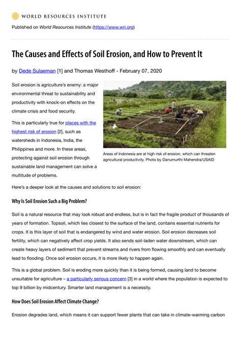 soil erosion effects on living things|The Causes and Effects of Soil Erosion, and How to Prevent It.